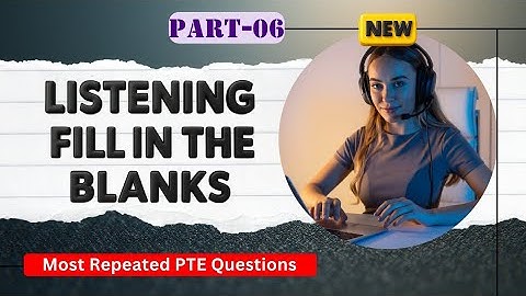 PTE Listening Fill in The Blanks | Timer and Answers | Real Exam Questions November 2025