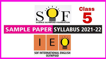 IEO,Class 5, sample paper 2021-22, English Olympiad