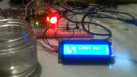 alcoholimetro + lcd + arduino