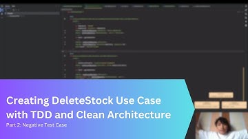 Creating DeleteStock Use Case with TDD & Clean Architecture | Part 2: Negative Test Case