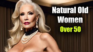 Elegance Beyond Years: Woman Over 50 | Natural Beauty, Classy Attire |  Attractively Dressed | Old