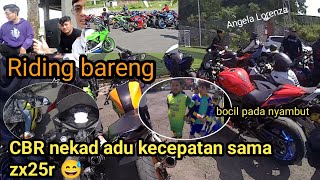 Riding bareng‼️part2 #zx25r #r6 #cbr #aprilia