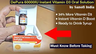 DePura 60000IU Vitamin D3 Oral Solution Quick Guide | Ready to Drink | Instant Vitamin D3 Boost screenshot 2