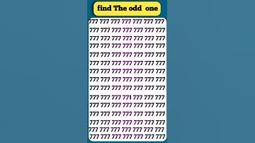 “Only Genius Can Spot The Odd One | Viral Find The Odd One Challenge!” #oddoneout #vision #eyetest
