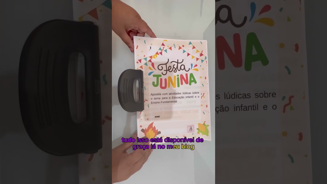 Jogo da velha com o tema festa junina - Professora Carolina Palhas