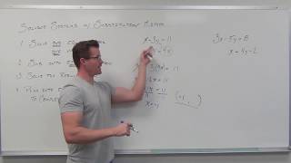 Solving Systems of Linear Equations by Substitution (TTP Video 49)