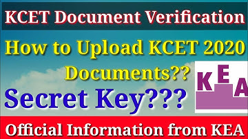 KCET 2020 || KEA Document upload || Option Entry Procedures,Councelling Process,Seat Allotment