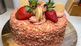 How to Make Strawberry Crunch Poundcake