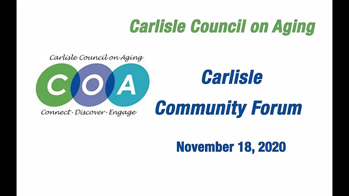 Carlisle COA Community Forum - November 18, 2020