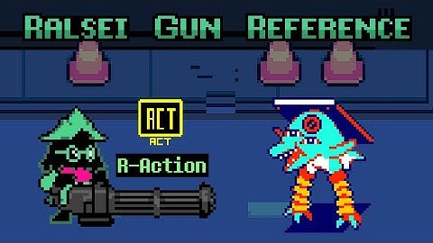 Deltarune | Ralsei with a gun Reference During Poppup Battle