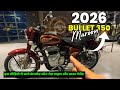 2026 Royal Enfield Bullet 350 Maroon Review | Bullet 350 Standard Dual ABS New Model 2026