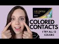 I TRY EVERY AIR OPTIX COLORS - COLORED CONTACT LENSES ON BROWN EYES