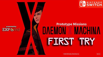 Daemon X Machina Prototype Missions GAMEPLAY Part 1 First Try - Nintendo Switch Demo Walkthrough