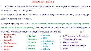 English communication the need of the hour Advance Academy Chennai screenshot 2
