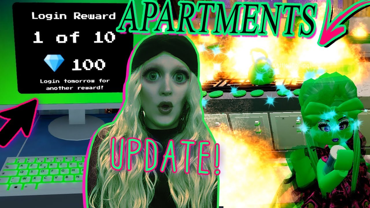Apartments Update Is Out I Already Burned Mine Down Royale High Winter Update Youtube - down the mine roblox login in your account