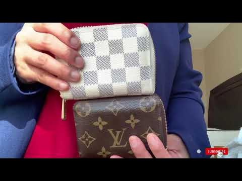 Authentic Louis Vuitton Damier Azur Zippy Wallet