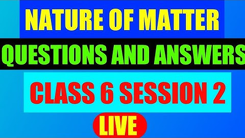 Nature of Matter Class 6 | Science Class 6 | Science DAV Chapter 3