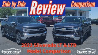 2022 Chevy Silverado LT & LTD Side by Side Comparison