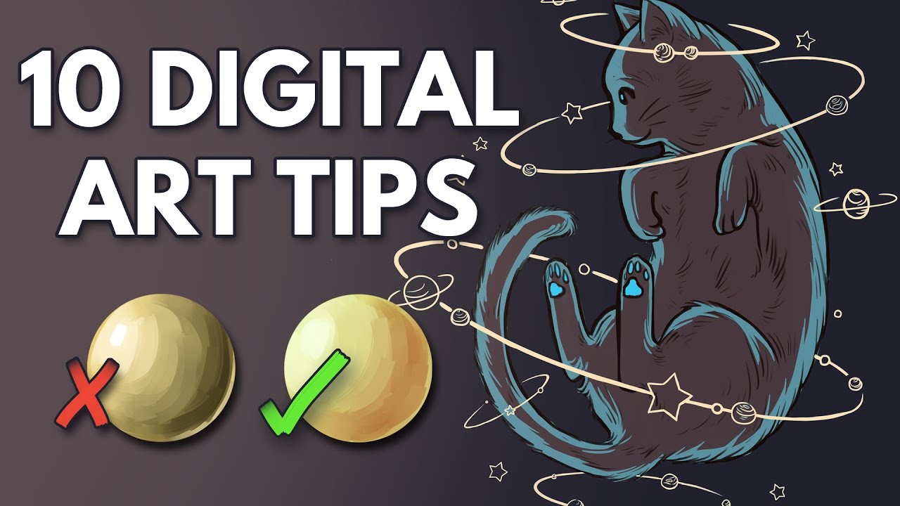 10 Tips for Beginner Digital Artists - YouTube