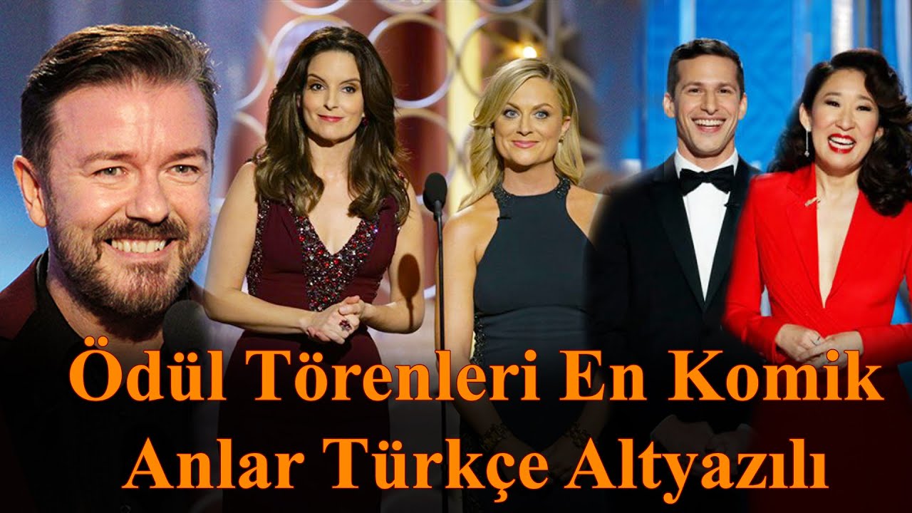 Ödül Törenleri En Komik Anlar Altyazılı | Ricky Gervais, Amy Poehler, Tina Fey, Andy Samberg