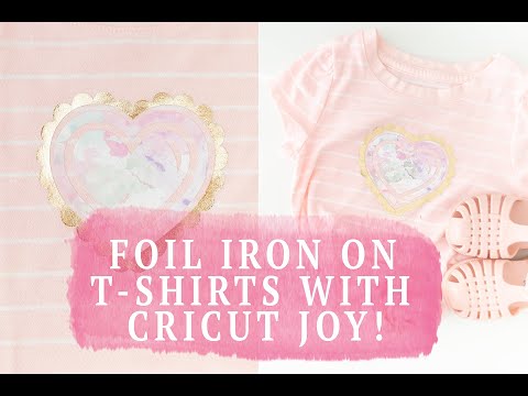 How to use the Cricut Joy Foil transfer kit using card designs from Design  Space 