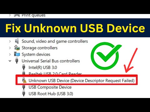 How To Fix Unknown USB Device (Device Descriptor Request Failed) Error In Windows 10/8/7 | Easy Way