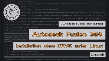 Autodesk Fusion 360 (Linux) ohne DXVK installieren - [DE]
