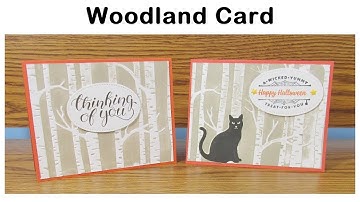 Woodland Embossing Folder Card