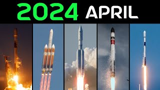 Rocket Launch Compilation 2024 - April