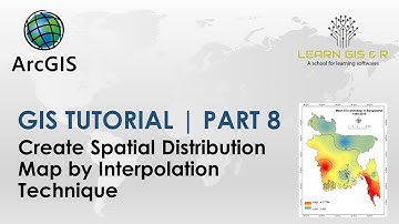 GIS Tutorial | Part 08 | Create Spatial Distribution Map | ArcGIS | Interpolation | Spatial Analysis