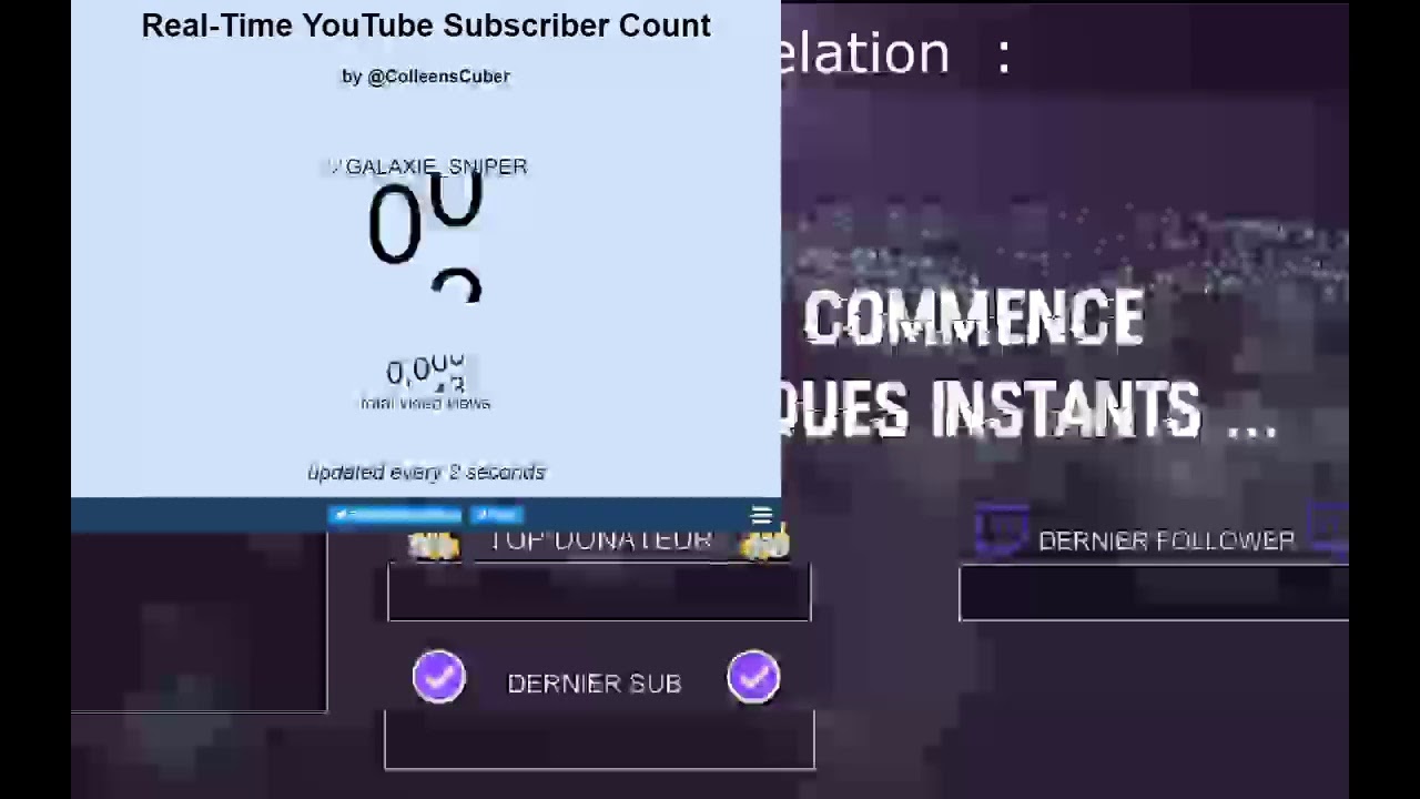 Live fait ta pub J`AFFICHE VOS COMPTEUR D`ABONNE EN DIRECT YouTube