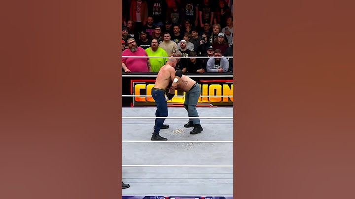 AEW World Champ Jon Moxley breaking out a bag of tacks on AEW Collision!