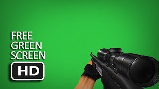 Free Green Screen - Fps Sniper Shooting With Sound