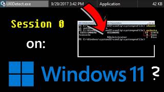 Session 0 On Windows 11