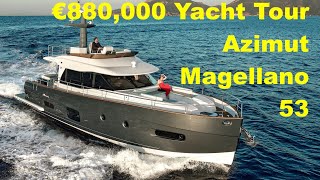 €880,000 Yacht Tour : Azimut Magellano 53