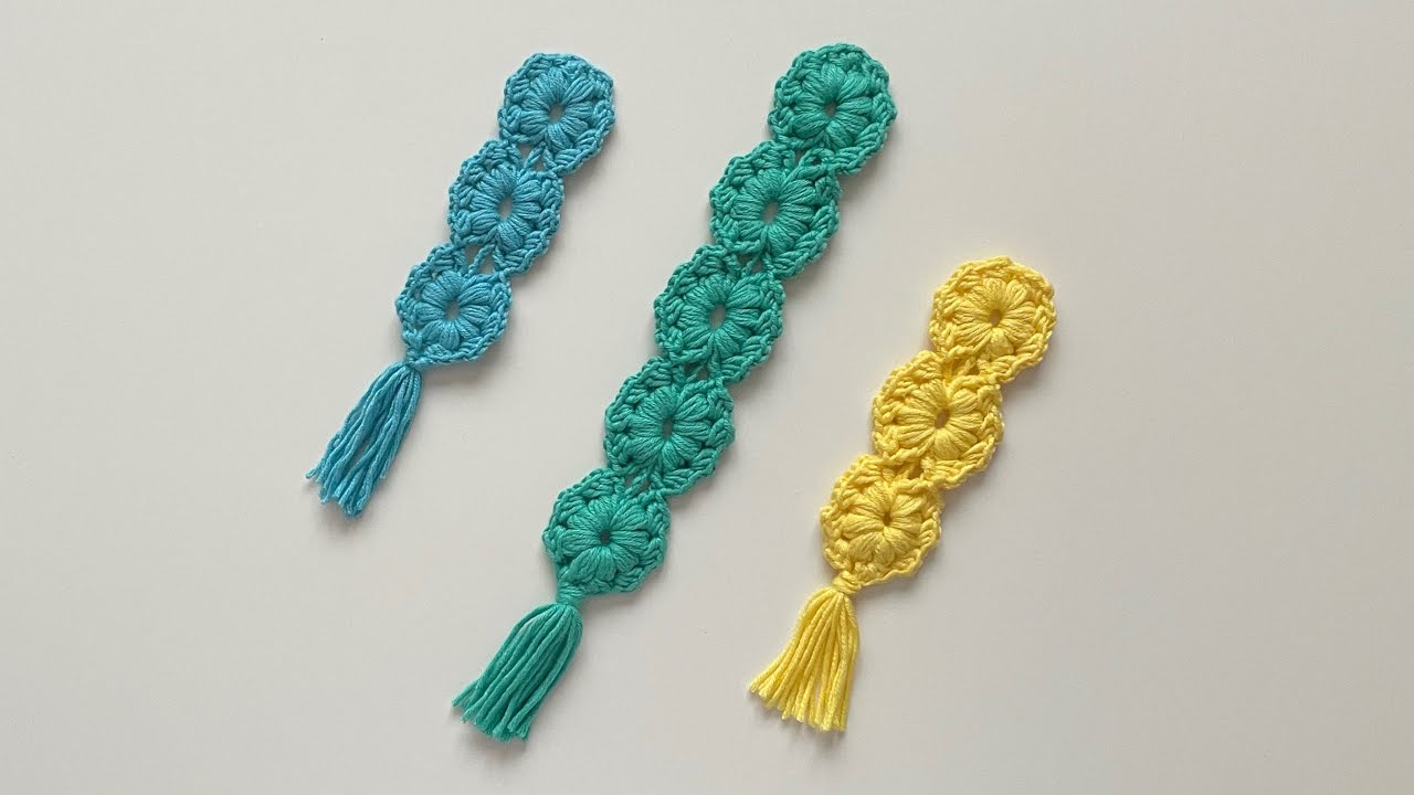 Crochet - Bookmark - Beginners Friendly Pattern (Scrape Yarn Project)