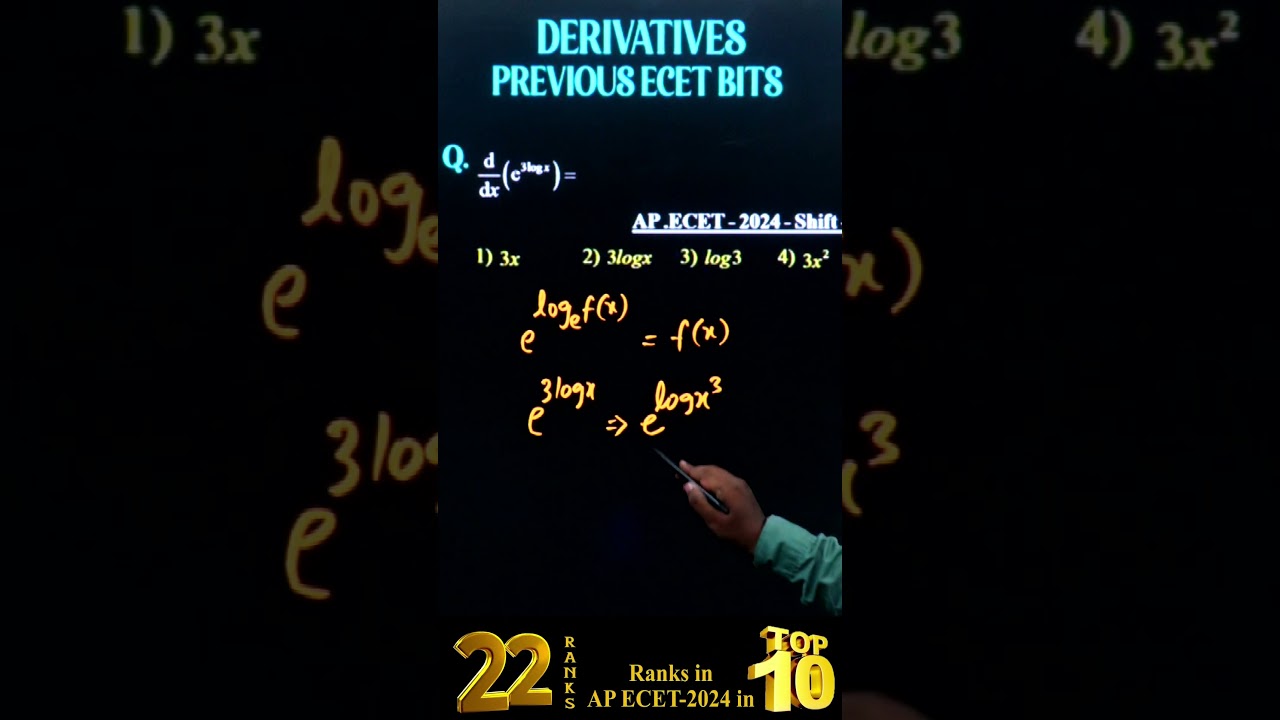 DERIVATIVES || ECET-2024 || SAIMEDHA KOTI - HYD