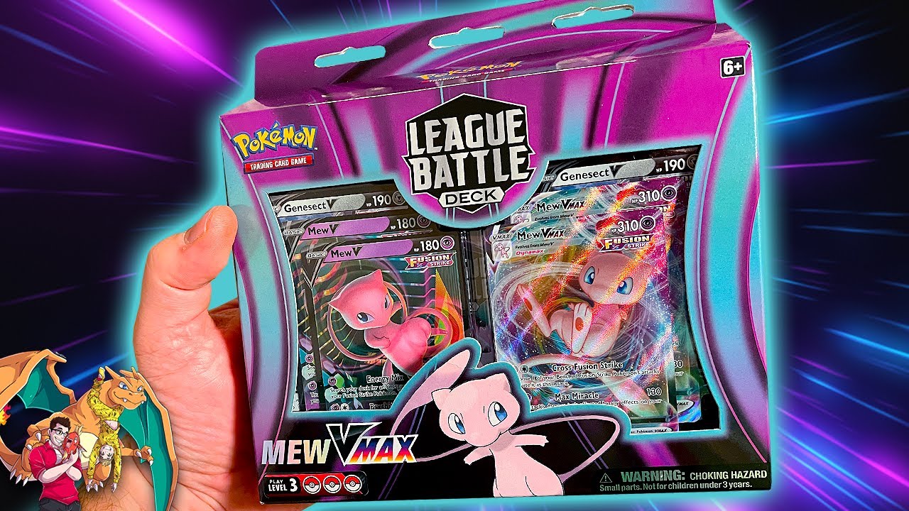  Pokemon TCG: Mew VMAX League Battle Deck : Toys & Games