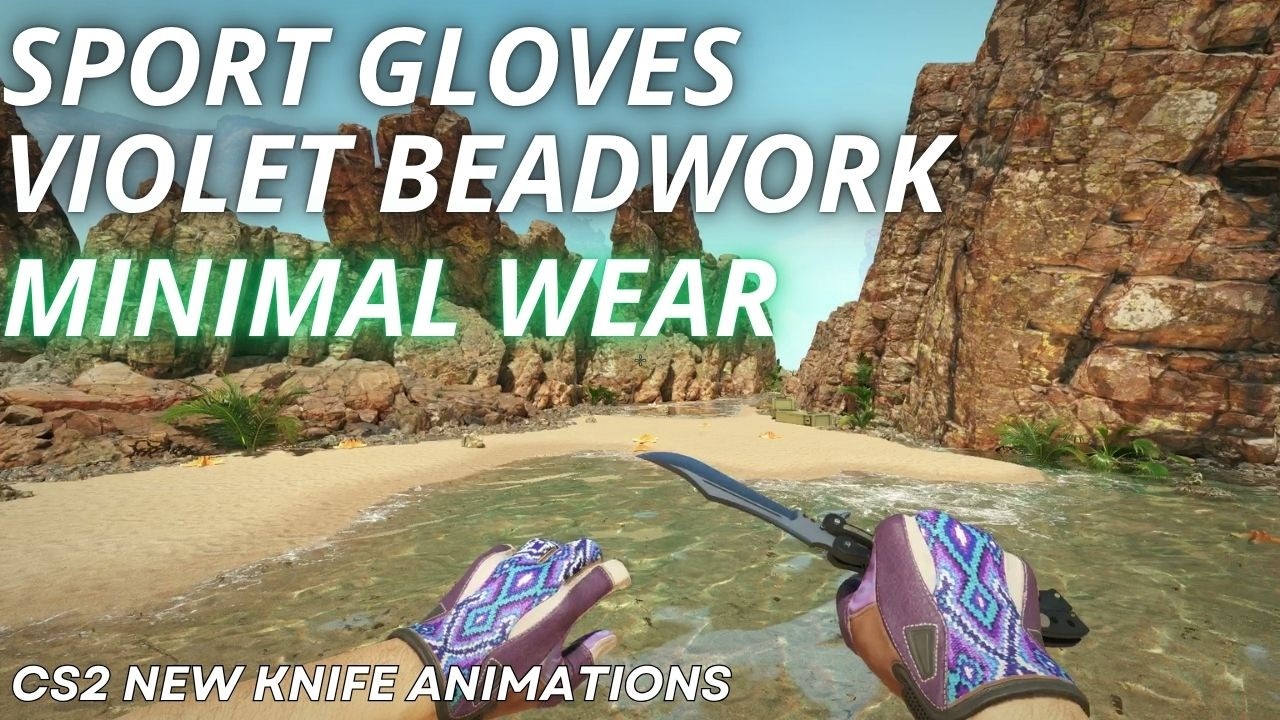 Sport Gloves Violet Beadwork (Minimal Wear) | CS2 Skin Showcase - YouTube