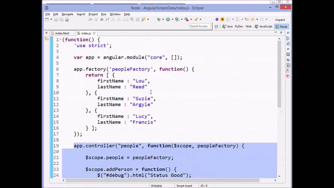 Angular Simple Data - YouTube