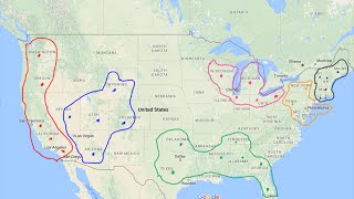 Industrial Regions of North America (USA, Canada)