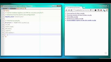 Insertar multiples registros en una sola consulta  - Tutorial 05