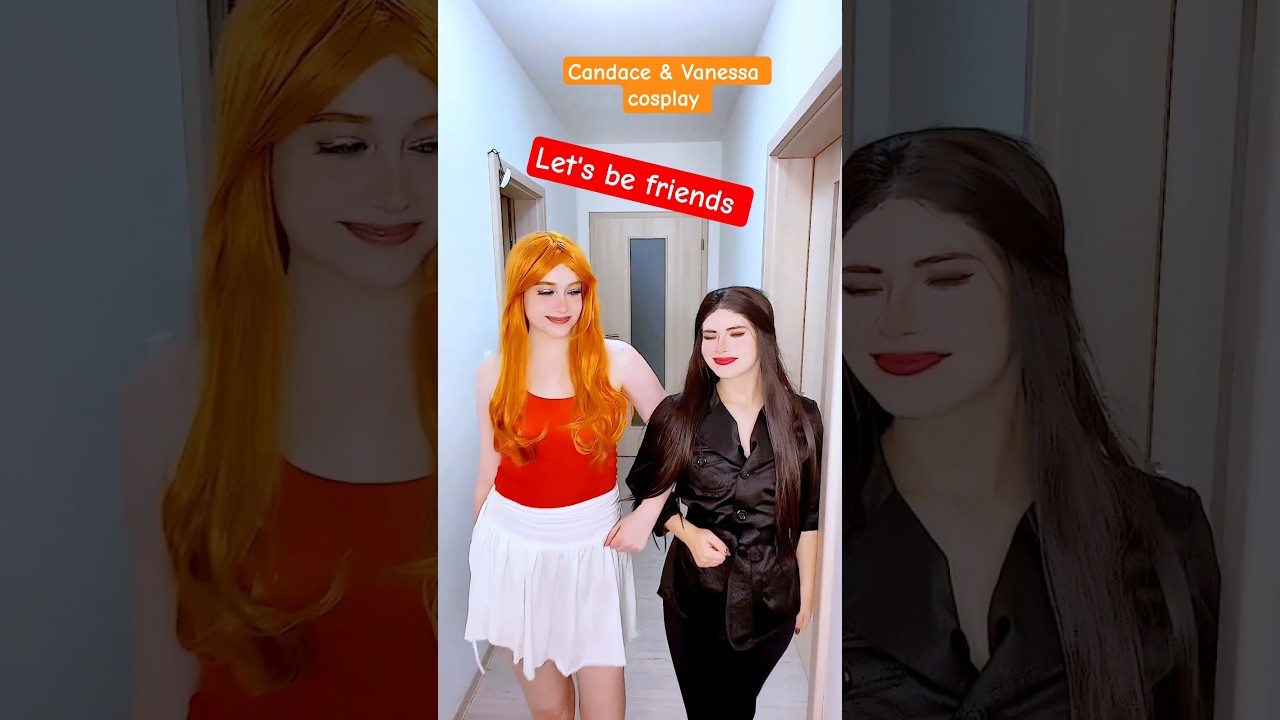 Let's be friends | Candace & Vanessa @nikkihatsunecosplay #cosplay #shorts