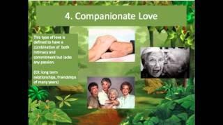 PSYCH 312; Sternberg's Triangle Theory of Love