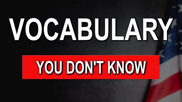 EXTREMELY IMPORTANT English Vocabulary with Clear Meanings and Examples