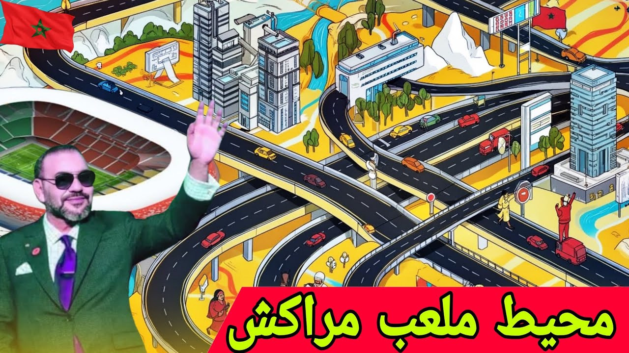 اشغال بمحيط الملعب الكبير مراكش🇲🇦