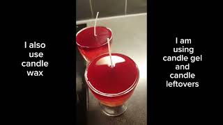 How I make a candle in a glass / Hur jag gör ett stearinljus i ett glas