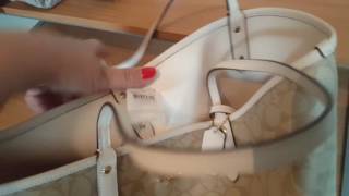 Coach Signature White Reversible Tote
