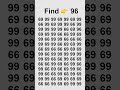 Only geniuses find 96 instantly ⚡ #shorts