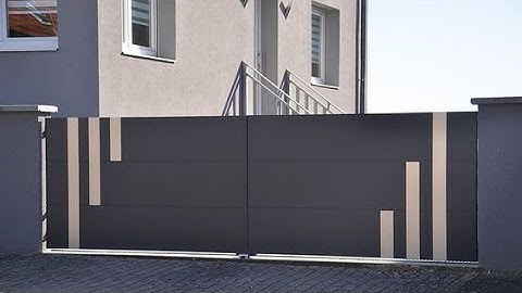 How to install manual sliding gate design! sliding doors main gate Modren front Design for home